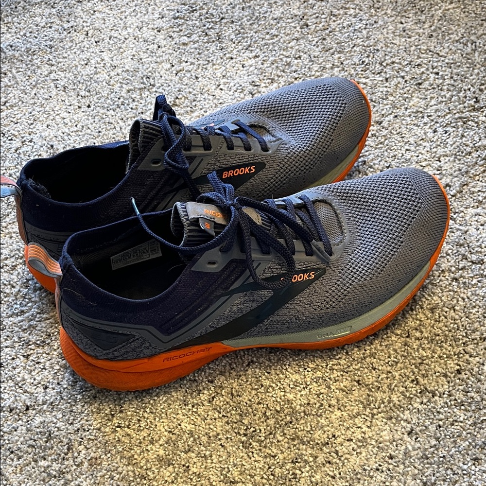 Brooks Men's Athletic Shoes in Blue and Orange